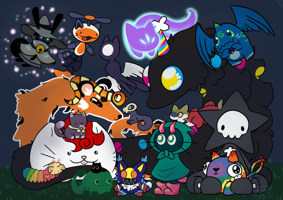 @/Jezza (star creature on the right is mine)